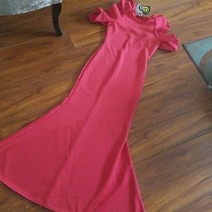 Red Long Dresd, Mermaid Dress
